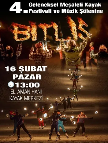Bitlis’te Meşaleli Kayak ve Müzik  Şöleni Festivali Düzenlenecek