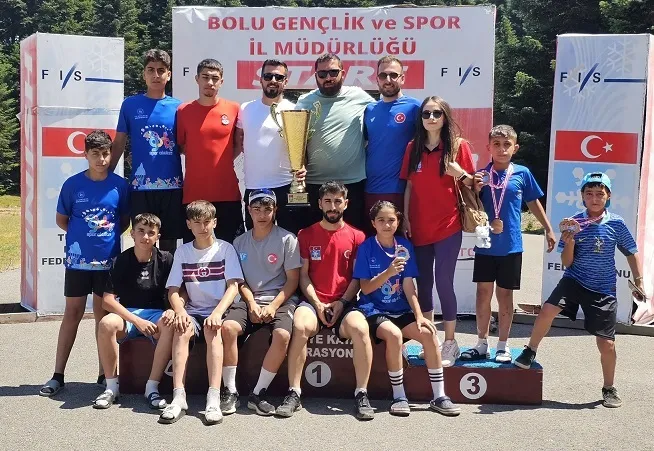 Bitlisli Sporculardan Biathlon Yaz Tekerlekli  Kayak Şampiyonası